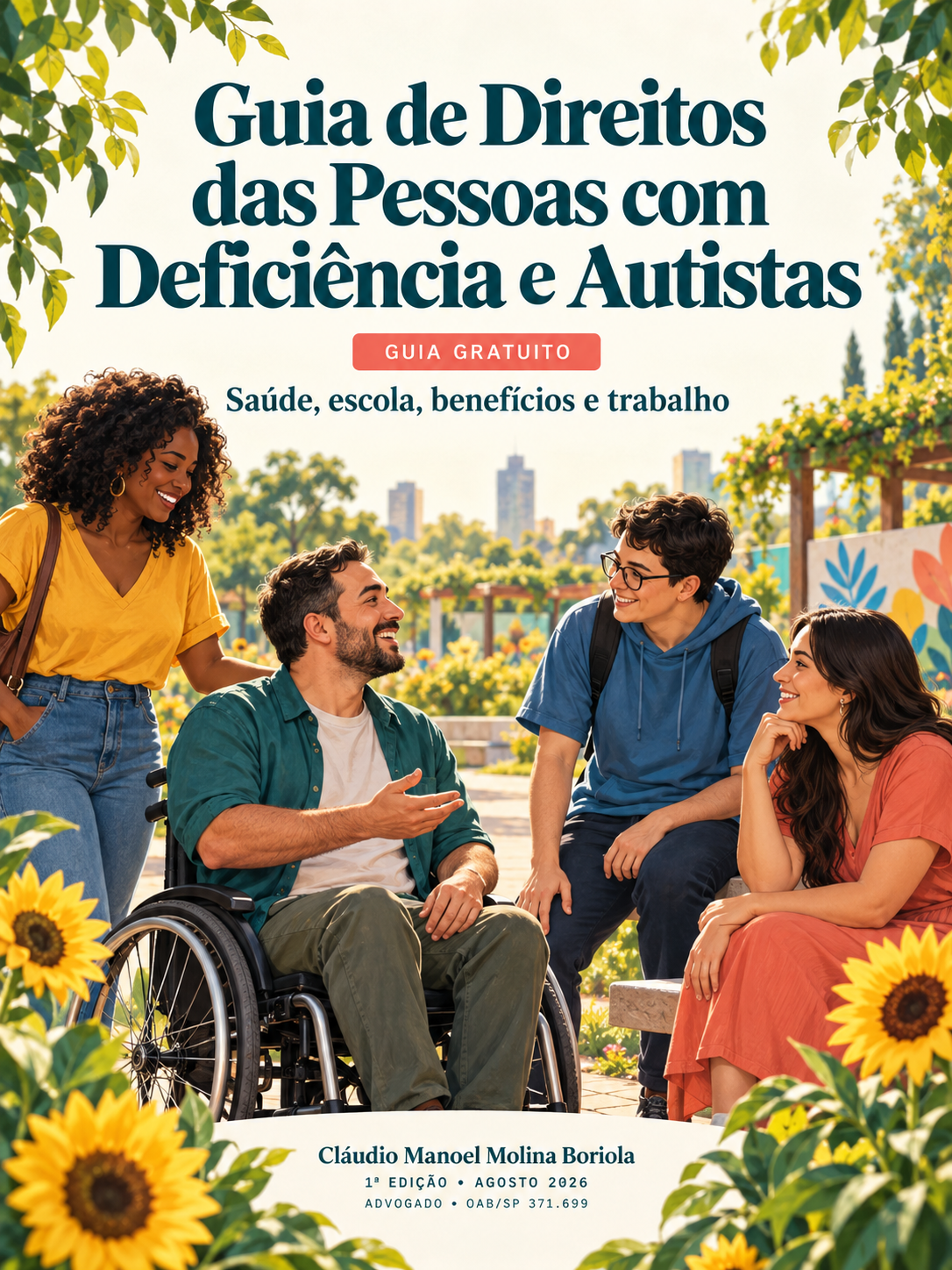 Capa de Guia de Direitos das Pessoas com Deficiência e Autistas