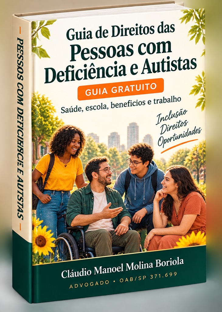 Capa de Guia de Direitos das Pessoas com Deficiência e Autistas