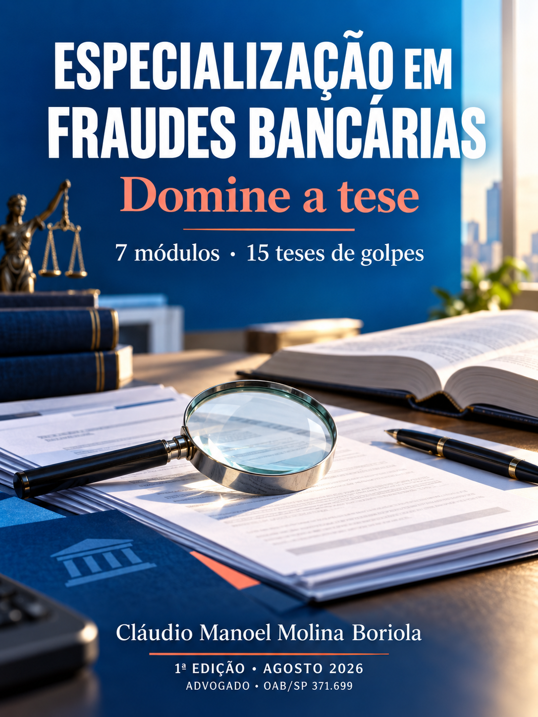 Capa de Especialização em Fraudes Bancárias: Domine a Tese